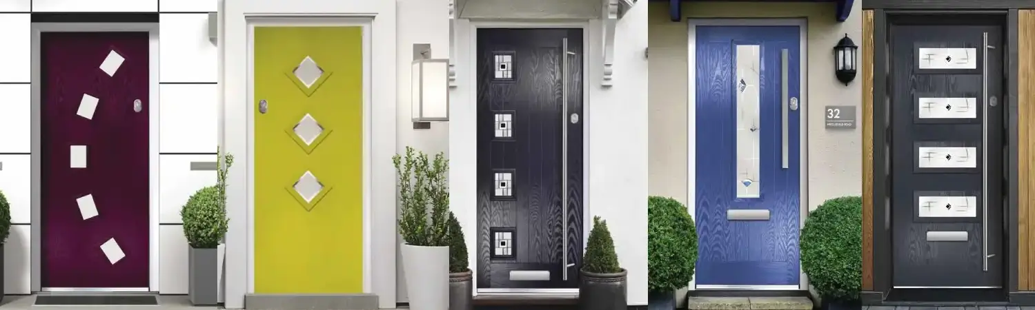 Contemporary Style Composite Front Entrance Door