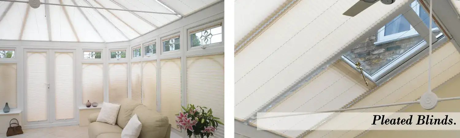 Appeal Pleated Conservatory Blinds Glevum Windows Doors and Conservatories